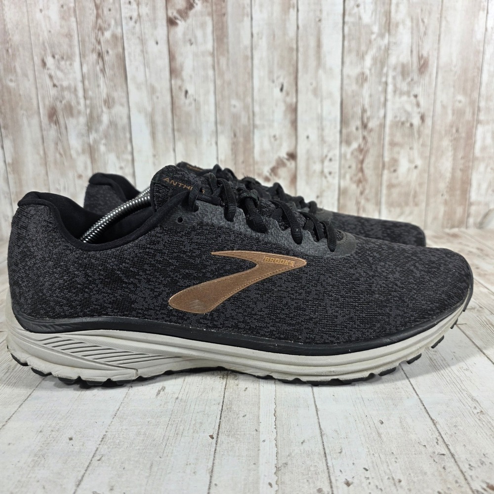 Brooks Anthem 2 Mens Running Shoes Black Grey Copper 1103041D065 Size 13